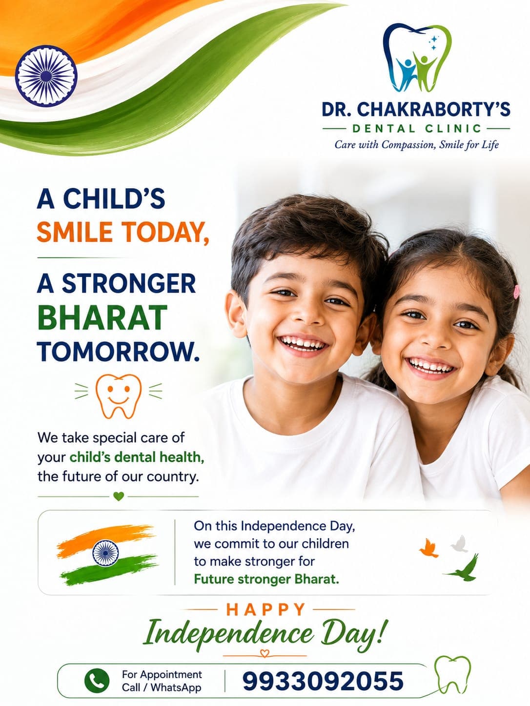 Independence Day Campaign — A Child's Smile Today, A Stronger Bharat Tomorrow